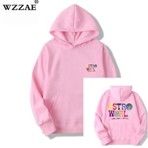 Travis Scott ASTROWORLD Pink Pullover Hoodie